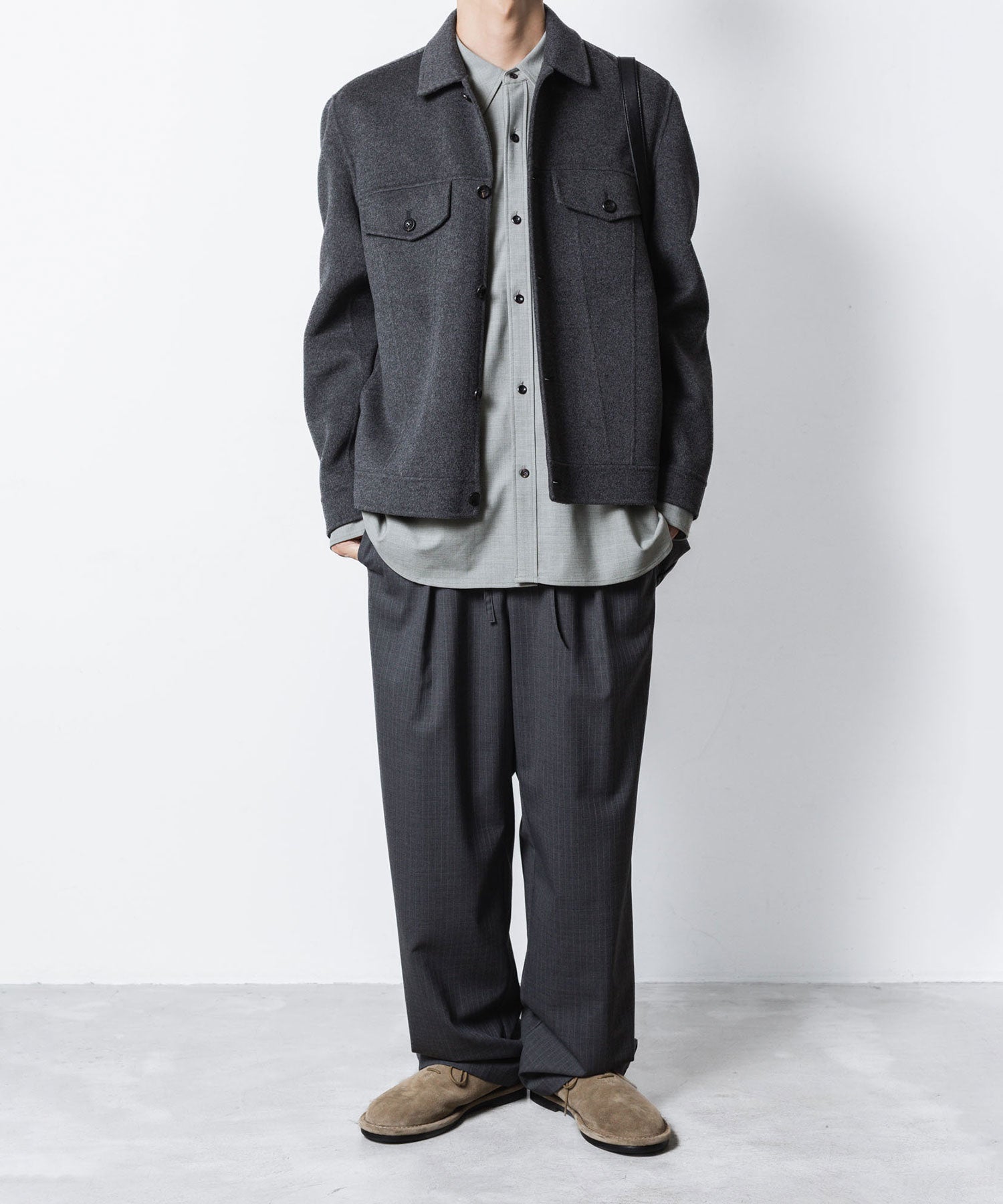 ATTACHMENT アタッチメントのPE/RY STRETCH TROPICAL STRAP SLEEVE L/S SHIRT - X.GREENの公式通販サイトsession福岡セレクトショップ