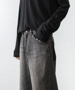 画像をギャラリービューアに読み込む, ATTACHMENT アタッチメントの11OZ DENIM WIDE JEANS - BLACKの公式通販サイトsession福岡セレクトショップ

