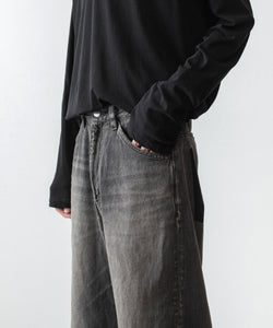 ATTACHMENT /アタッチメント】11OZ DENIM WIDE JEANS - BLACK | 公式