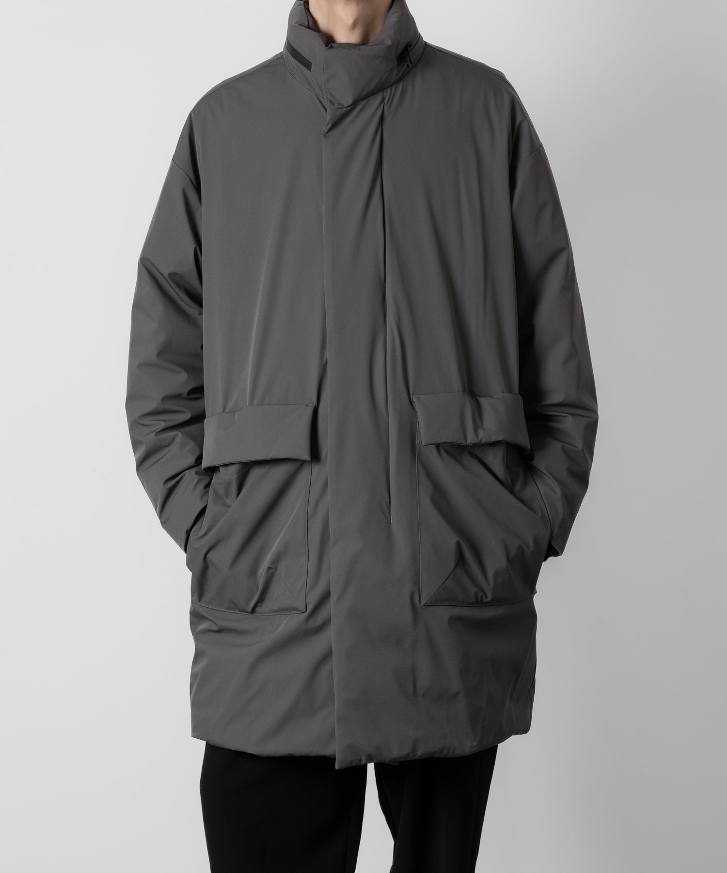 ATTACHMENT アタッチメントの3LAYER LIGHT TAFFETA UTILITY DOWN COAT - D.GRAY 公式通販サイトsession福岡セレクトショップ