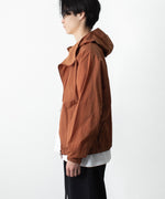 画像をギャラリービューアに読み込む, ATTACHMENT アタッチメントのNY TAFFETA HOODED TRACK JKT - BROWNの公式通販サイトsession福岡セレクトショップ
