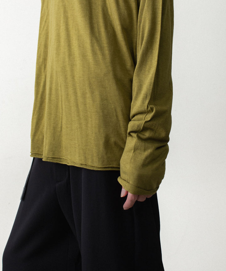 ATTACHMENT アタッチメントのCO/CU JERSEY SLIM FIT LAYERED L/S TEE - D.YELLOWの公式通販サイトsession福岡セレクトショップ