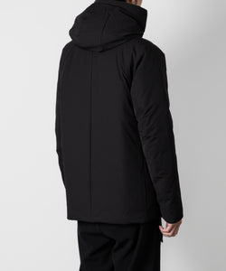 ATTACHMENT アタッチメントの3LAYER LIGHT TAFFETA HOODED DOWN JACKET - BLACK 公式通販サイトsession福岡セレクトショップ