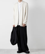 画像をギャラリービューアに読み込む, ATTACHMENT アタッチメントのCOTTON DOUBLE FACE COLLARLESS CARDIGAN - OFF WHITE 公式通販サイトsession福岡セレクトショップ
