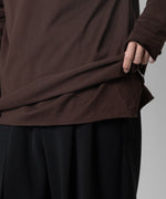 画像をギャラリービューアに読み込む, 【ATTACHMENT】ATTACHMENT アタッチメントの80/2 PIMA CO JERSEY SLIM FIT LAYERED L/S TEE - BROWN 公式通販サイトsession福岡セレクトショップ
