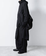 画像をギャラリービューアに読み込む, ATTACHMENT アタッチメントのNY 2LAYER STRETCH LIGHT HOODED COAT - BLACKの公式通販サイトsession福岡セレクトショップ
