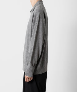 ATTACHMENT アタッチメントのBRITISH WO KNIT POLO  PULLOVER L/S - X.GRAY 公式通販サイトsession福岡セレクトショップ