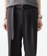 画像をギャラリービューアに読み込む, ATTACHMENT アタッチメントのPE STRETCH DOUBLE CLOTH BELTED STRAIGHT TROUSERS - D.BROWNの公式通販サイトsession福岡セレクトショップ
