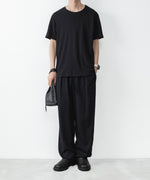 画像をギャラリービューアに読み込む, ATTACHMENT アタッチメントの100/3 HIGH TWIST JERSEY SLIM FIT S/S TEE - BLACKの公式通販サイトsession福岡セレクトショップ
