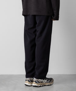 ATTACHMENT アタッチメントのPE STRETCH DOUBLE CLOTH BELTED TAPERED FIT TROUSERS - NAVY 公式通販サイトsession福岡セレクトショップ