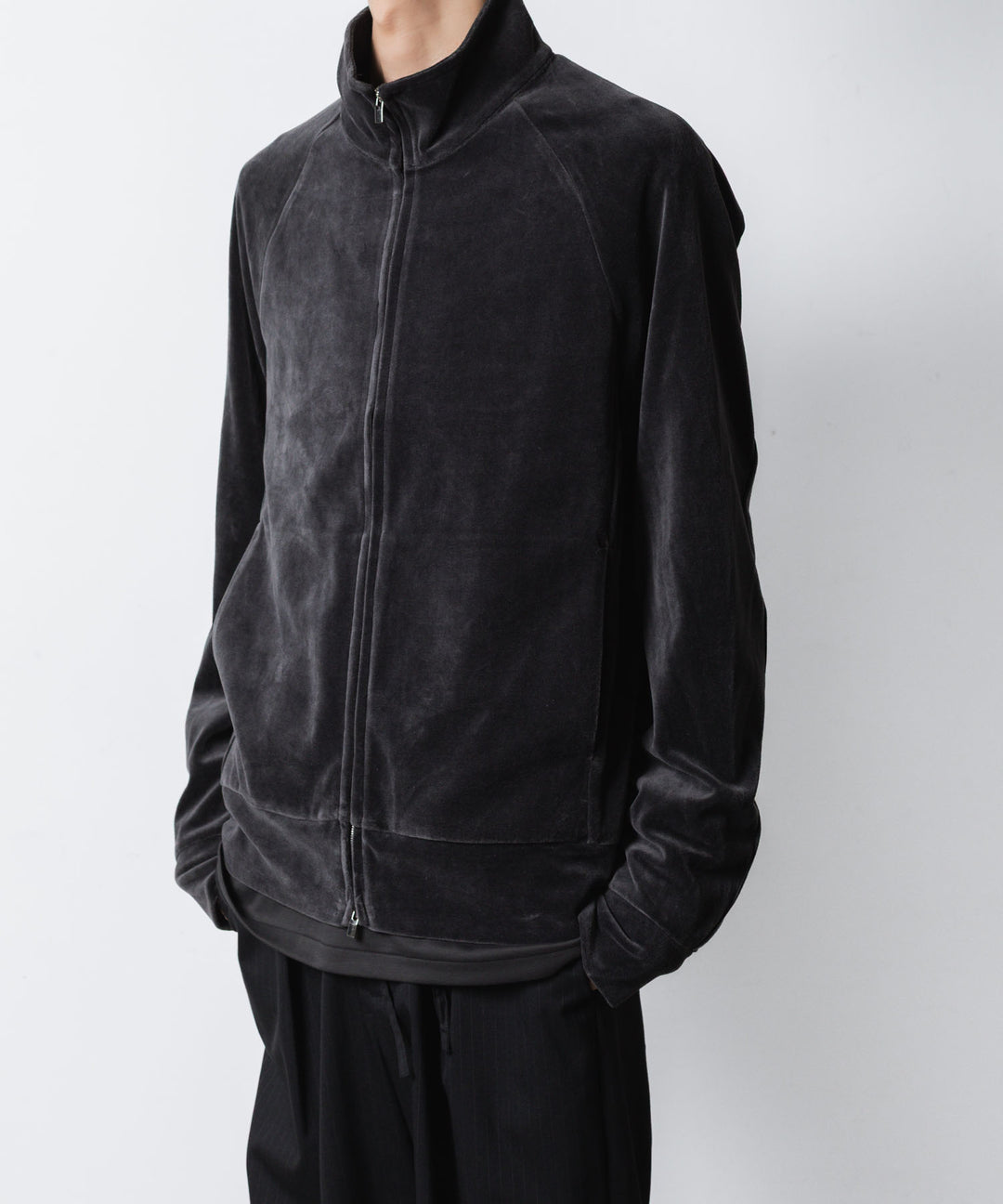 ATTACHMENT アタッチメントのCO/PE VELOR JERSEY TRACK JACKET - D.GRAYの公式通販サイトsession福岡セレクトショップ