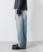 画像をギャラリービューアに読み込む, ATTACHMENT / EXCLUSIVE ITEMアタッチメントの11oz DENIM 1TUCK BELTED PANTS  - L.NAVYの公式通販サイトsession福岡セレクトショップ
