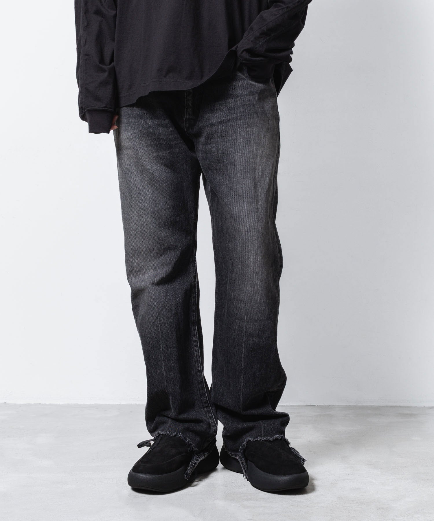 VEIN ヴェインの13OZ DENIM BOOT CUT TROUSERS - BLACKの公式通販サイトsession福岡セレクトショップ