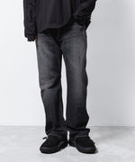 画像をギャラリービューアに読み込む, VEIN ヴェインの13OZ DENIM BOOT CUT TROUSERS - BLACKの公式通販サイトsession福岡セレクトショップ

