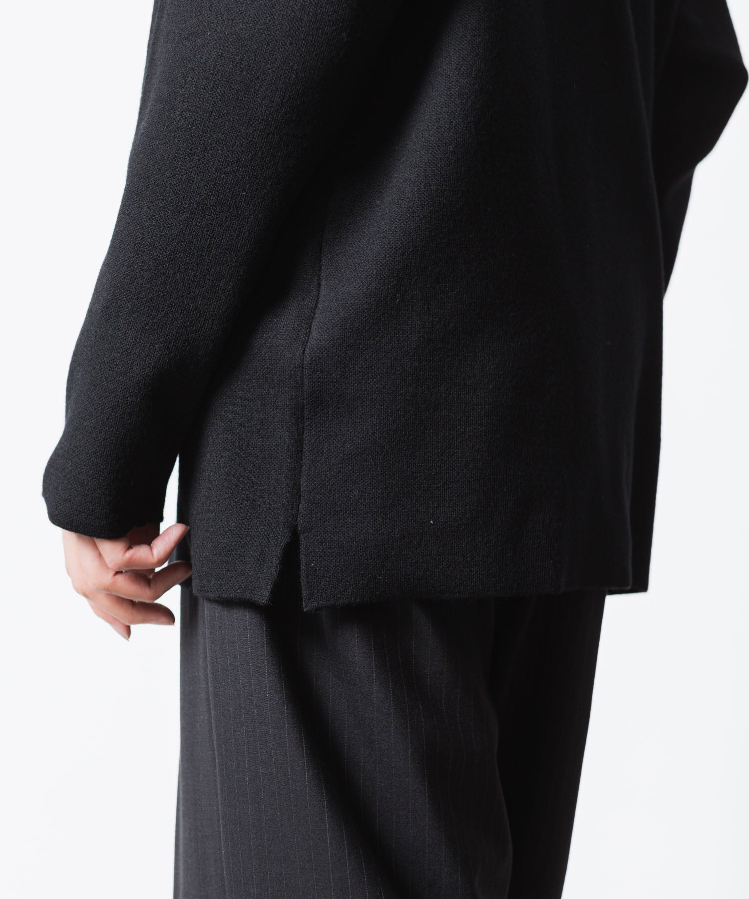 ATTACHMENT アタッチメントのWOxPE DOUBLE FACE KNIT CREW NECK PULLOVER - BLACKの公式通販サイトsession福岡セレクトショップ