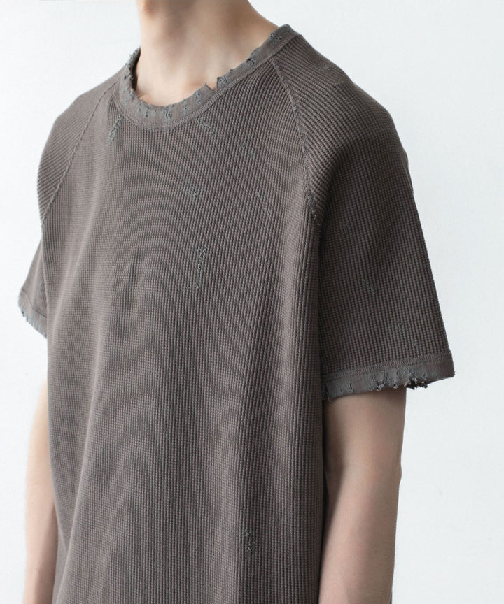 VEIN ヴェインの30//2 WAFFLE RAGLAN S/S TEE - KHAKI GRAYの公式通販サイトsession福岡セレクトショップ