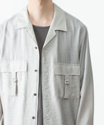 画像をギャラリービューアに読み込む, ATTACHMENT アタッチメントのLY/SI LAWN PATCH POCKET OPEN COLLAR L/S SHIRT - L.KH GRAYの公式通販サイトsession福岡セレクトショップ
