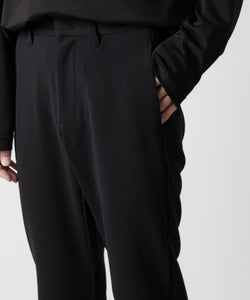 ATTACHMENT アタッチメントのPE STRETCH DOUBLE CLOTH NARROW TROUSERS - BLACK 公式通販サイトsession福岡セレクトショップ