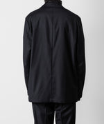 画像をギャラリービューアに読み込む, ATTACHMENT アタッチメントのWASHABLE WO/PE STRETCH SAXONY OVERSIZED LIGHT JACKET - NAVY 公式通販サイトsession福岡セレクトショップ
