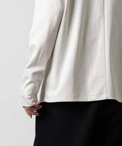 ATTACHMENT アタッチメントのCOTTON DOUBLE FACE SLIM FIT HIGHNECK L/S TEE - OFF WHITE 公式通販サイトsession福岡セレクトショップ