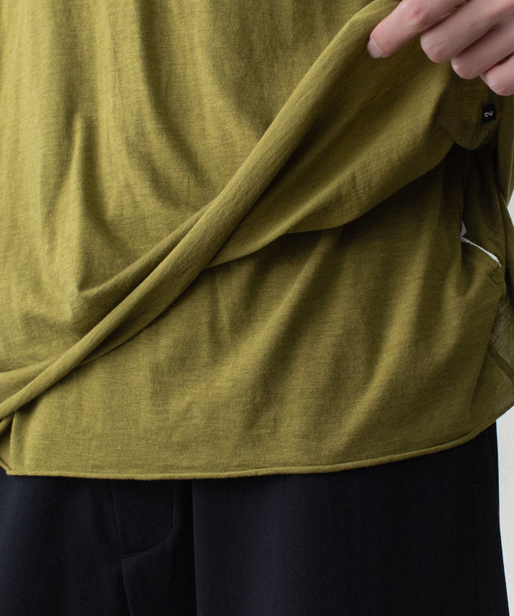 ATTACHMENT アタッチメントのCO/CU JERSEY SLIM FIT LAYERED S/S TEE - D.YELLOWの公式通販サイトsession福岡セレクトショップ
