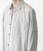 画像をギャラリービューアに読み込む, ATTACHMENT アタッチメントのWO/PE STRIPE L/S SHIRT - S.GRAYの公式通販サイトsession福岡セレクトショップ
