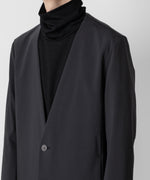 画像をギャラリービューアに読み込む, ATTACHMENT アタッチメントのNY/CO STRETCH JERSEY COLLARLESS JACKET - D.GRAY 公式通販サイトsession福岡セレクトショップ
