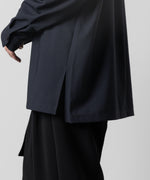 画像をギャラリービューアに読み込む, ATTACHMENT アタッチメントのPE/RY STRETCH TROPICAL OVERSIZED OPENCOLLAR L/S SHIRT - NAVY 公式通販サイトsession福岡セレクトショップ
