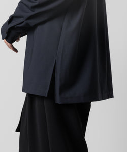 ATTACHMENT アタッチメントのPE/RY STRETCH TROPICAL OVERSIZED OPENCOLLAR L/S SHIRT - NAVY 公式通販サイトsession福岡セレクトショップ