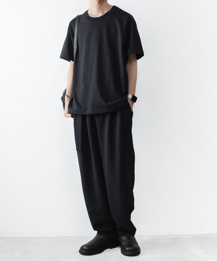 ATTACHMENT アタッチメントの30//2 SUVIN JERSEY EMBROIDERY TEE - BLACKの公式通販サイトsession福岡セレクトショップ