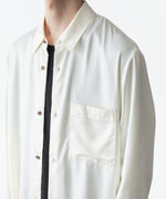 画像をギャラリービューアに読み込む, ATTACHMENT アタッチメントのCU/PE FIBRIL SATIN L/S SHIRT - OFF WHITEの公式通販サイトsession福岡セレクトショップ
