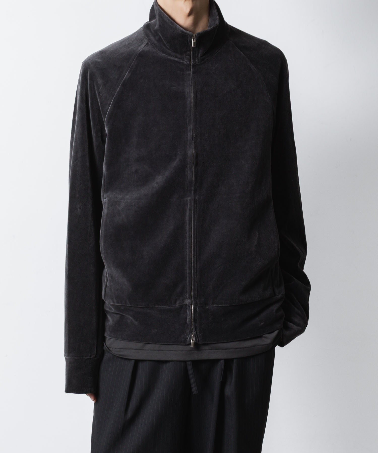 ATTACHMENT アタッチメントのCO/PE VELOR JERSEY TRACK JACKET - D.GRAYの公式通販サイトsession福岡セレクトショップ