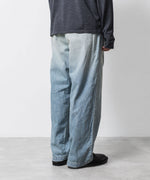 画像をギャラリービューアに読み込む, ATTACHMENT / EXCLUSIVE ITEMアタッチメントの11oz DENIM 1TUCK BELTED PANTS  - L.NAVYの公式通販サイトsession福岡セレクトショップ
