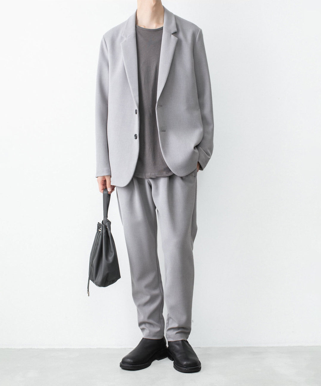 ATTACHMENT アタッチメントのPE STRETCH DOUBLE CLOTH REGULAR FIT EASY TROUSERS - L.GRAYの公式通販サイトsession福岡セレクトショップ