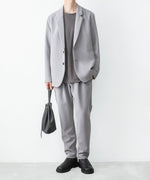 画像をギャラリービューアに読み込む, ATTACHMENT アタッチメントのPE STRETCH DOUBLE CLOTH REGULAR FIT EASY TROUSERS - L.GRAYの公式通販サイトsession福岡セレクトショップ
