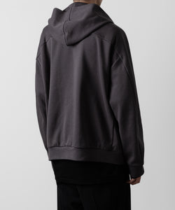 ATTACHMENT アタッチメントのCO/PE DOUBLE KNIT ZIP UP HOODIE - D.GRAY 公式通販サイトsession福岡セレクトショップ