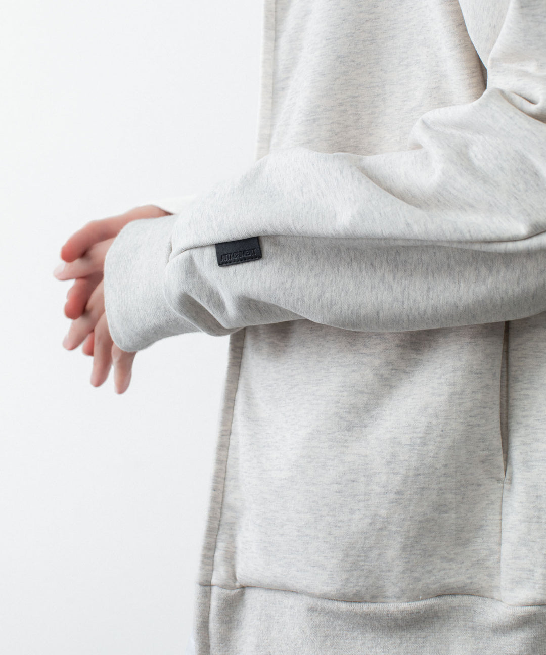 ATTACHMENT アタッチメントのCO STRETCH TERRY ZIP UP HOODIE - X.GRAYの公式通販サイトsession福岡セレクトショップ