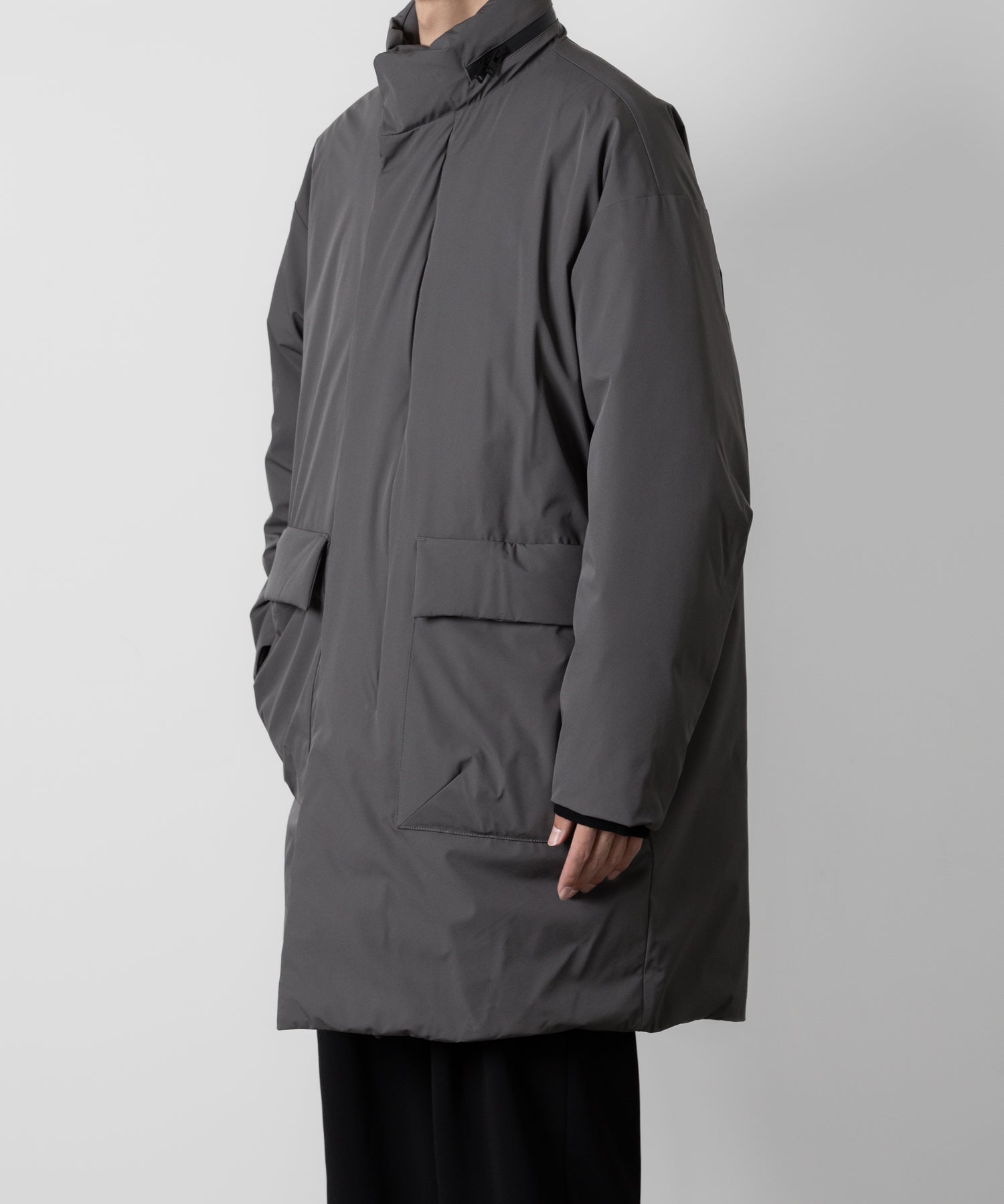 ATTACHMENT アタッチメントの3LAYER LIGHT TAFFETA UTILITY DOWN COAT - D.GRAY 公式通販サイトsession福岡セレクトショップ