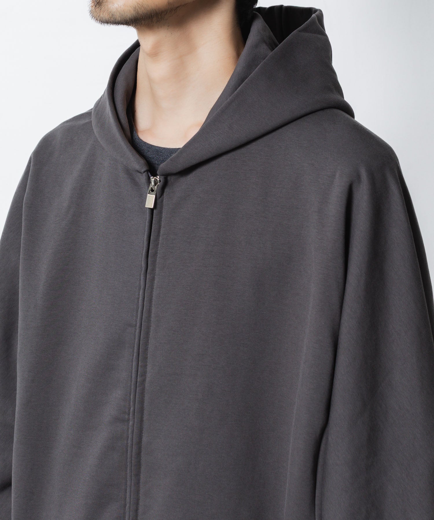 ATTACHMENT アタッチメントのCO STRECH TERRY ZIP UP HOODIE - D.GRAYの公式通販サイトsession福岡セレクトショップ