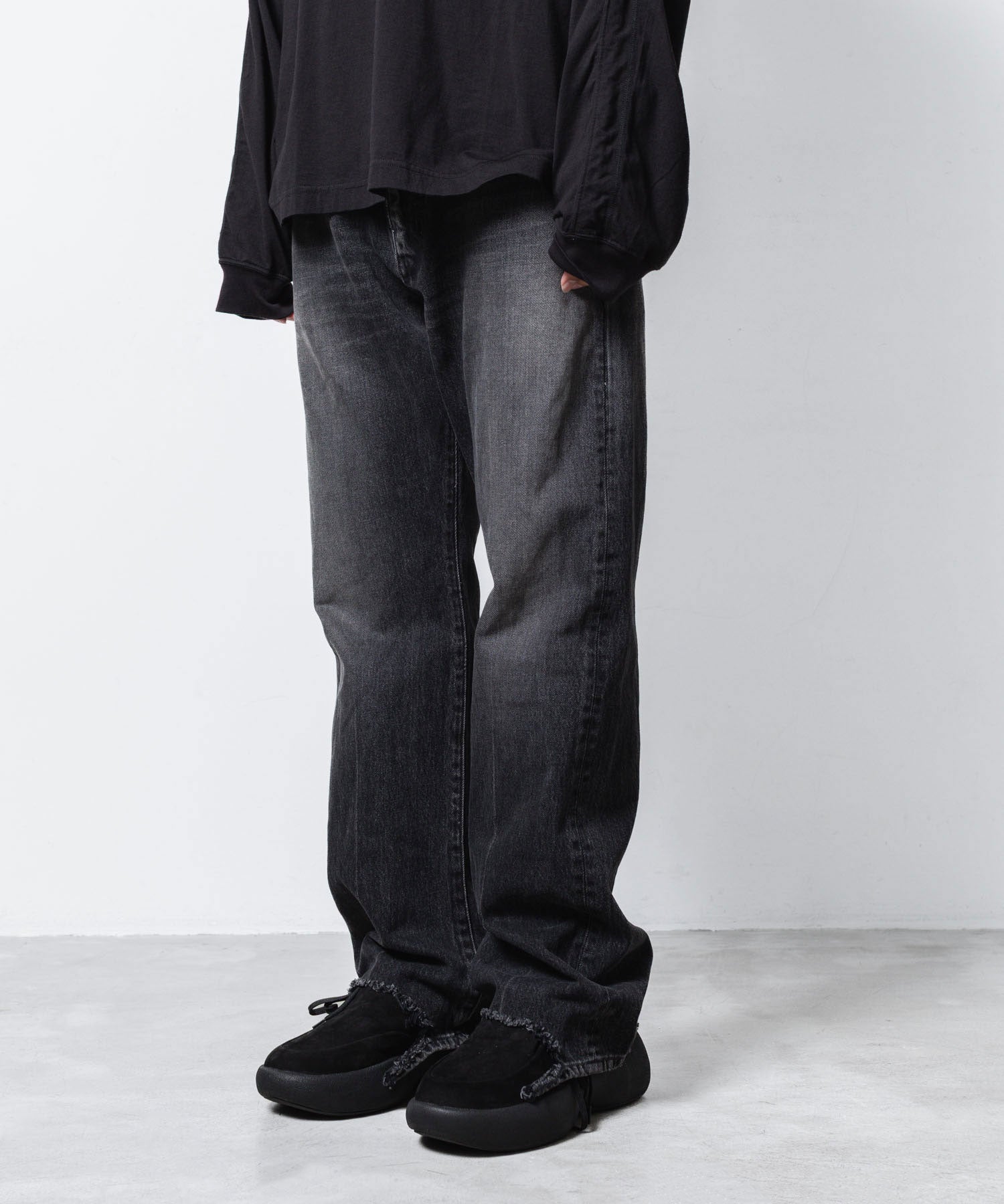 VEIN ヴェインの13OZ DENIM BOOT CUT TROUSERS - BLACKの公式通販サイトsession福岡セレクトショップ