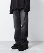 画像をギャラリービューアに読み込む, VEIN ヴェインの13OZ DENIM BOOT CUT TROUSERS - BLACKの公式通販サイトsession福岡セレクトショップ
