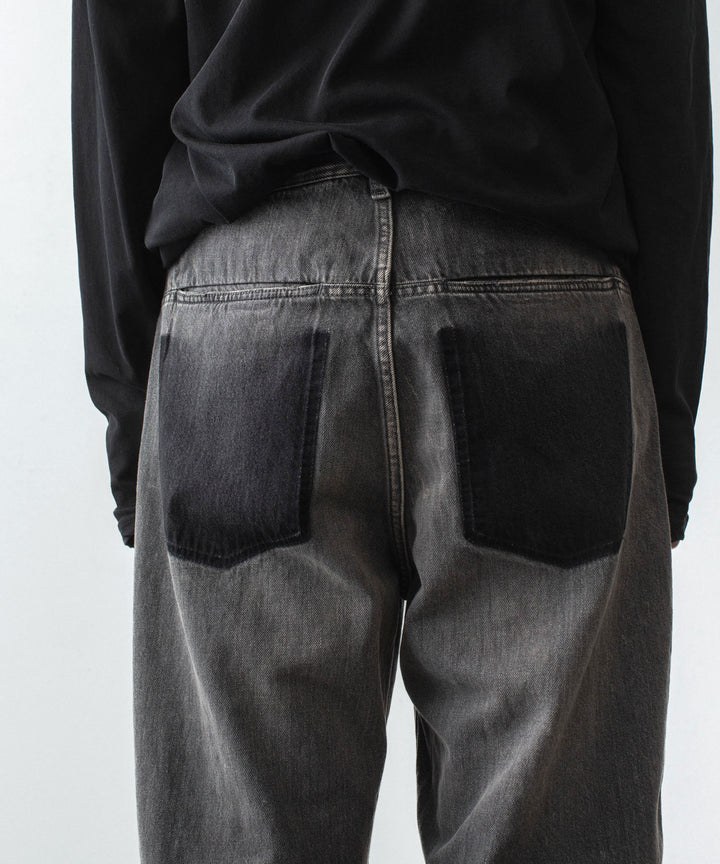 ATTACHMENT アタッチメントの11OZ DENIM WIDE JEANS - BLACKの公式通販サイトsession福岡セレクトショップ