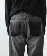 画像をギャラリービューアに読み込む, ATTACHMENT アタッチメントの11OZ DENIM WIDE JEANS - BLACKの公式通販サイトsession福岡セレクトショップ
