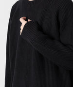 画像をギャラリービューアに読み込む, ATTACHMENT アタッチメントのBRITISH WO KNIT CREWNECK  PULLOVER - BLACK 公式通販サイトsession福岡セレクトショップ
