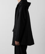 画像をギャラリービューアに読み込む, ATTACHMENT アタッチメントのWO/NY VOILE ZIP UP HOODED JACKET - BLACKの公式通販サイトsession福岡セレクトショップ
