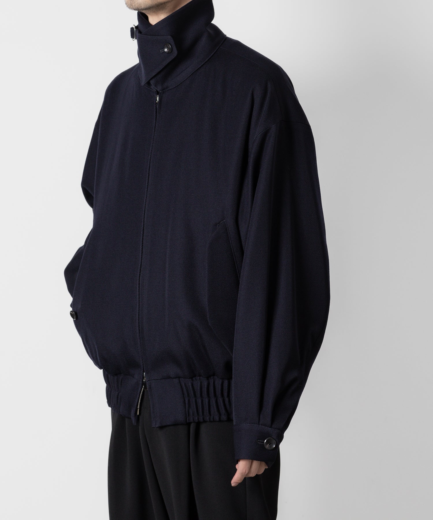 ATTACHMENT アタッチメントの2/48 WO KERSEY ZIP UP BOMBER JACKET - NAVY 公式通販サイトsession福岡セレクトショップ