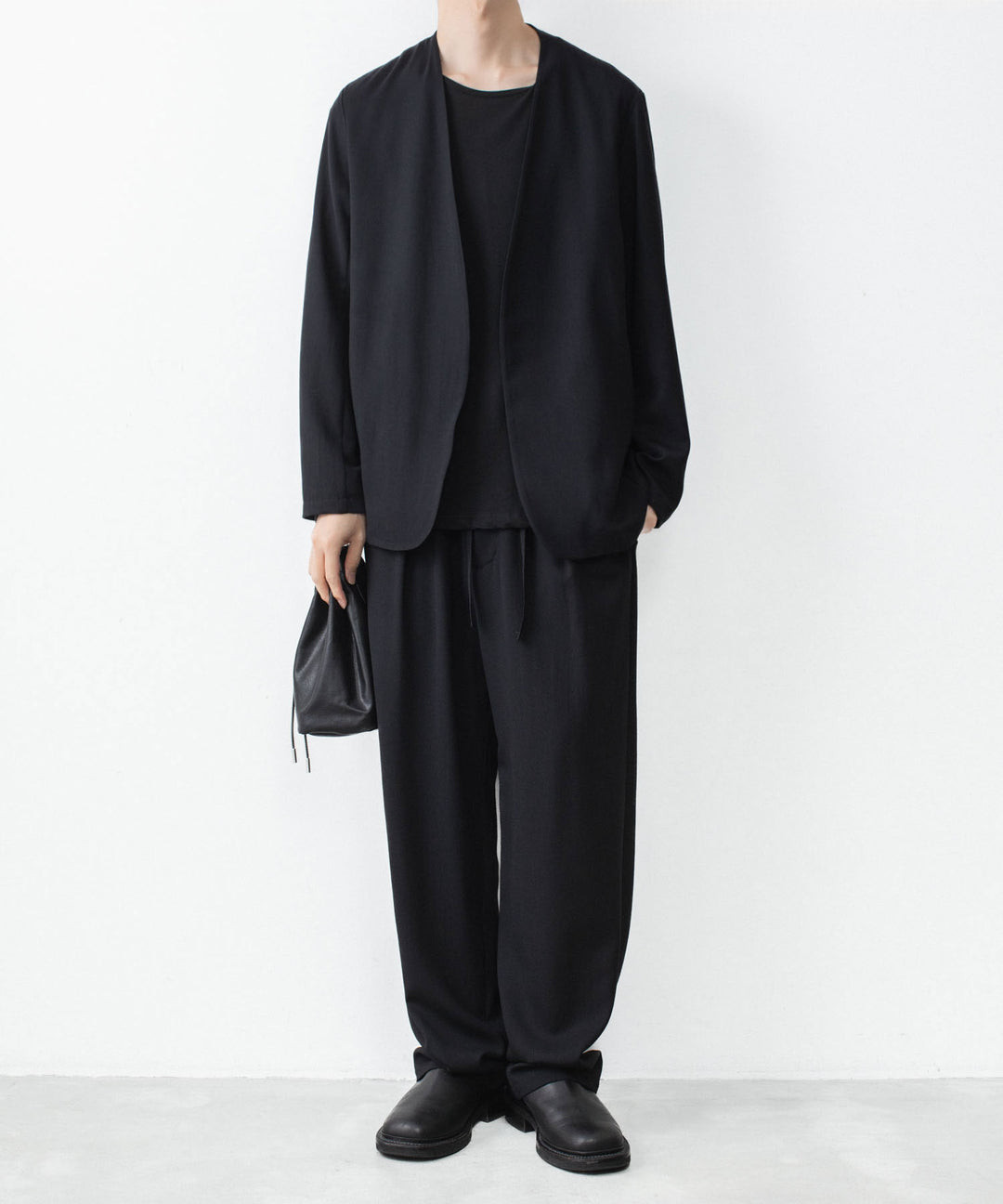 ATTACHMENT アタッチメントの100/3 HIGH TWIST JERSEY SLIM FIT S/S TEE - BLACKの公式通販サイトsession福岡セレクトショップ