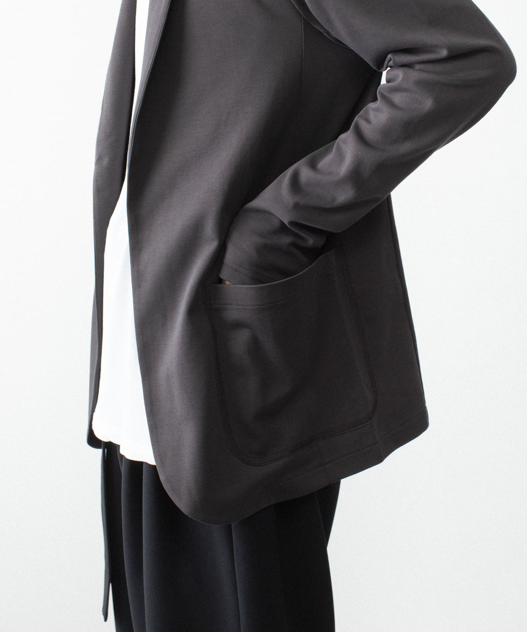ATTACHMENT / EXCLUSIVE ITEMアタッチメントのCOTTON DOUBLE FACE STOLE CARDIGAN - D.GRAYの公式通販サイトsession福岡セレクトショップ