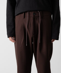 ATTACHMENT アタッチメントのPE STRETCH DOUBLE CLOTH REGULAR FIT EASY TROUSERS - BROWN 公式通販サイトsession福岡セレクトショップ