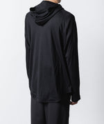 画像をギャラリービューアに読み込む, ATTACHMENT アタッチメントの1/60 WOOL SMOOTH HOODED PULLOVER - BLACKの公式通販サイトsession福岡セレクトショップ
